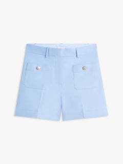 Gold-Button Twill Pocket Short — Cloudy Blue 5