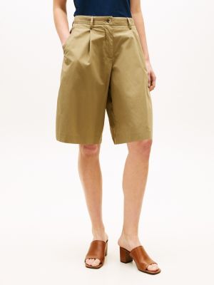 Женские брюки Tommy Hilfiger Pleated Poplin Short — фото 2