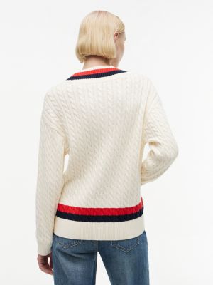 Женские свитеры Tommy Hilfiger Relaxed Fit Cable Knit Cricket Sweater — фото 4