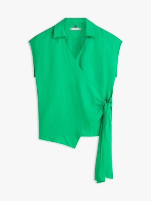 トップス LGB Sleeveless Linen Wrap Top | Tommy Hilfiger