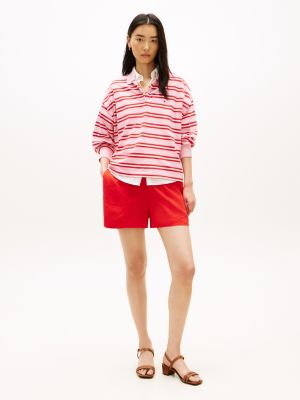 Linen Pull-On Short, Fireworks