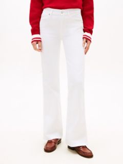 Mid-Rise Stretch Flare Jean — Optic White 1
