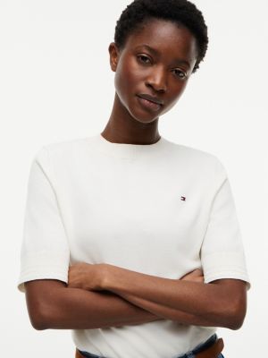 Женские свитеры Tommy Hilfiger Short-Sleeve Crewneck Sweater — фото 3