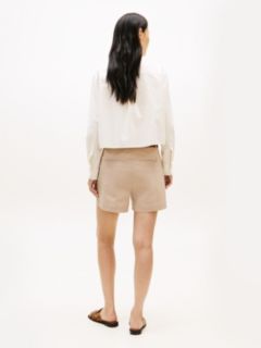Embellished Cropped Poplin Shirt — Ecru 5