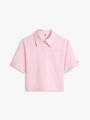 Relaxed Fit Script Monogram Pique Polo | Tommy Hilfiger