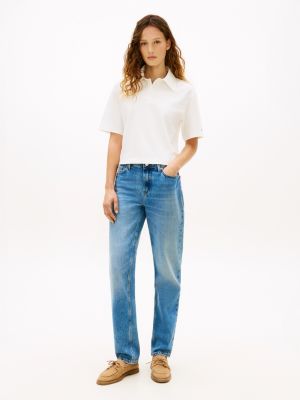 Relaxed Fit Script Monogram Pique Polo | Tommy Hilfiger