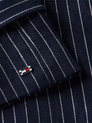 Женские куртки Tommy Hilfiger Striped Double-Breasted Trench Coat — фото 6