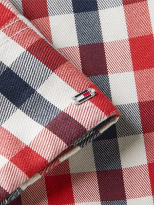 Женские куртки Tommy Hilfiger Water-Repellent Relaxed Checked Parka — фото 7