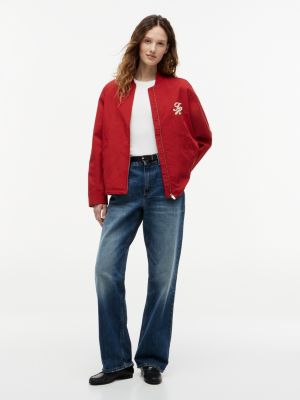 Женские куртки Tommy Hilfiger Script Monogram Twill Bomber Jacket — фото 2