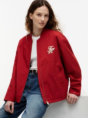 Женские куртки Tommy Hilfiger Script Monogram Twill Bomber Jacket — фото 4
