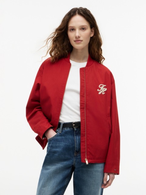Женские куртки Tommy Hilfiger Script Monogram Twill Bomber Jacket
