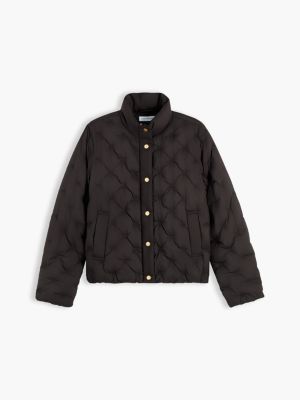 Женская куртка Tommy Hilfiger Water-Repellent Quilted Down Jacket, цвет: Чёрный — фото 6