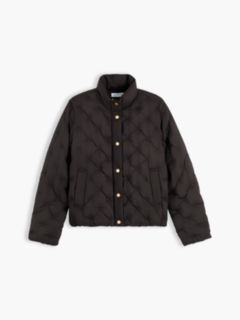 Water-Repellent Quilted Down Jacket — Black 6