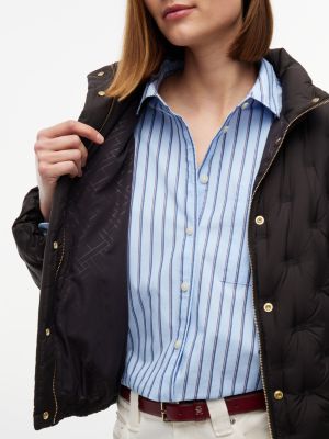 Женская куртка Tommy Hilfiger Water-Repellent Quilted Down Jacket, цвет: Чёрный — фото 3