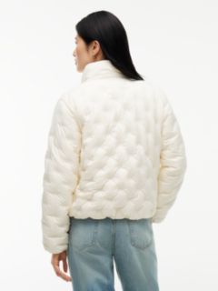 Water-Repellent Quilted Down Jacket — Rich Cream 4