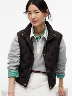 Женский жилет Tommy Hilfiger Water-Repellent Quilted Down Vest, цвет: Чёрный — фото 3