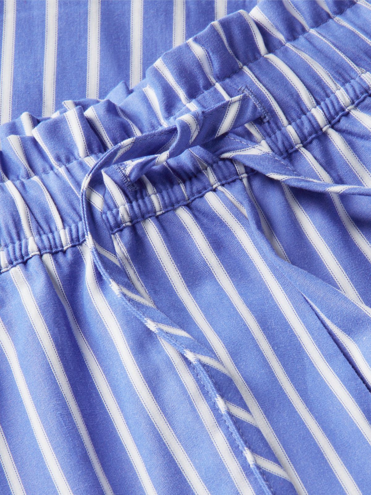 Striped Poplin Pull-On Short — Verona Blue Stripe