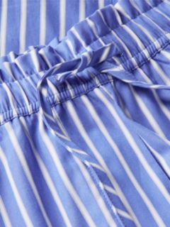 Striped Poplin Pull-On Short — Verona Blue Stripe 6
