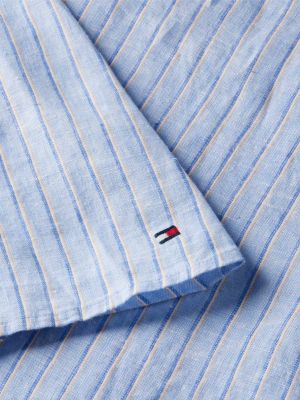 Tommy Hilfiger Striped Linen Mini Wrap Dress — фото 6