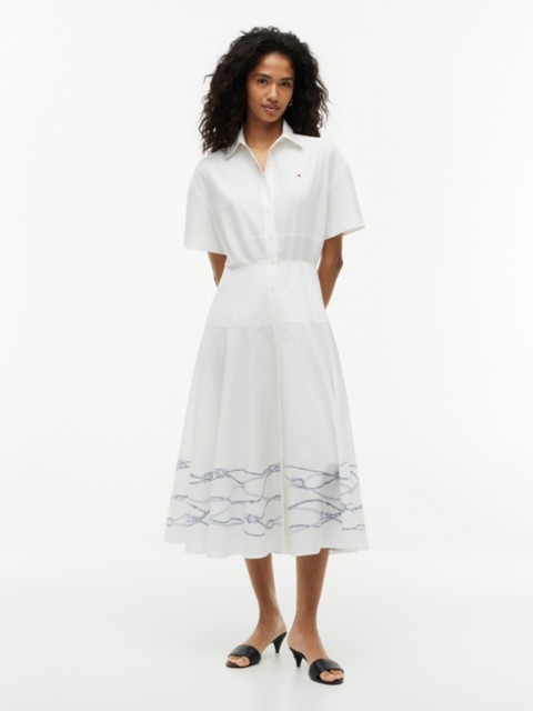 Tommy Hilfiger Short-Sleeve Poplin Shirtdress