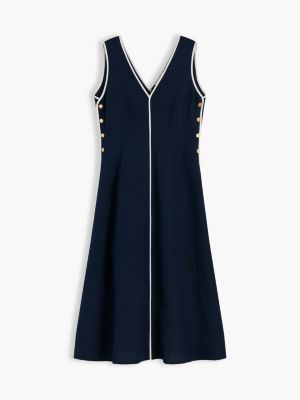 Tommy Hilfiger Nautical Linen-Blend Midi Dress — фото 5