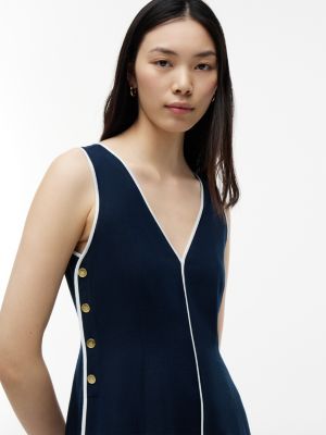 Tommy Hilfiger Nautical Linen-Blend Midi Dress — фото 3