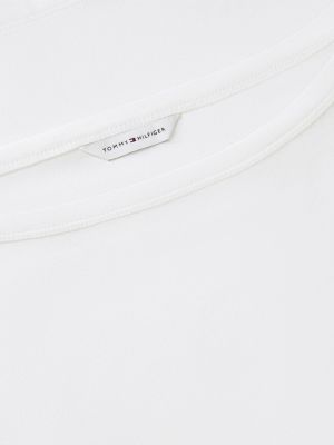 Женские футболки Tommy Hilfiger Slim Fit Boatneck T-Shirt — фото 6