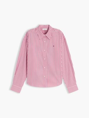 Женские рубашки Tommy Hilfiger Boxy Fit Poplin Shirt — фото 5