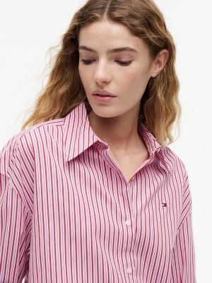 Женские рубашки Tommy Hilfiger Boxy Fit Poplin Shirt — фото 3
