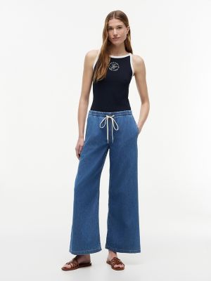 Женские джинсы Tommy Hilfiger Pull-On Mid-Rise Wide Leg Jean — фото 2