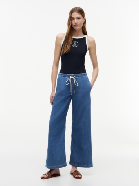 Женские джинсы Tommy Hilfiger Pull-On Mid-Rise Wide Leg Jean