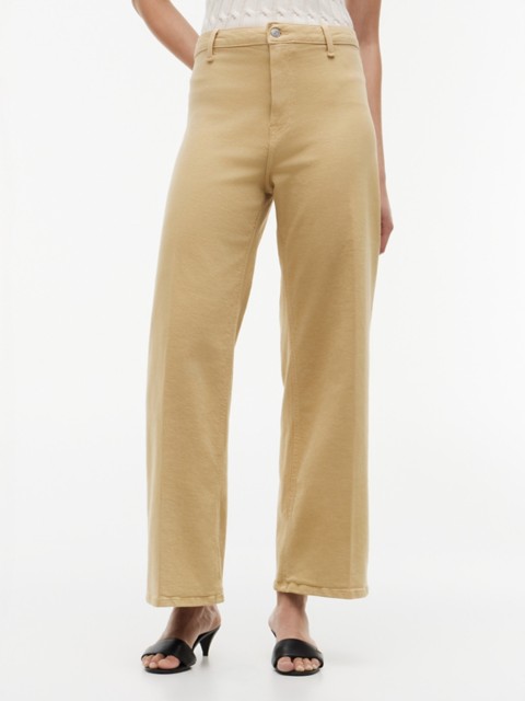 Женские джинсы Tommy Hilfiger Stretch High-Rise Cropped Wide-Leg Jean