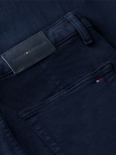 Stretch High-Rise Cropped Wide Leg Jean — Navy 6