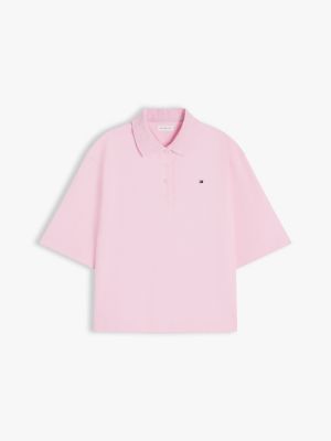 Женские свитеры Tommy Hilfiger Relaxed Fit Cotton Interlock Polo — фото 5
