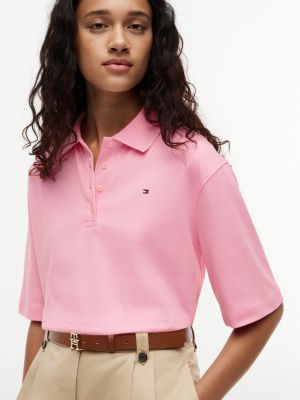 Женские свитеры Tommy Hilfiger Relaxed Fit Cotton Interlock Polo — фото 3
