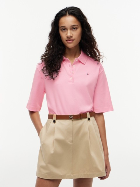Женские свитеры Tommy Hilfiger Relaxed Fit Cotton Interlock Polo