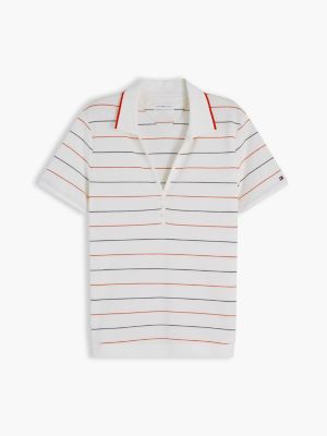 Женские свитеры Tommy Hilfiger Lightweight Pique Henley Polo — фото 5