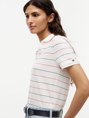Женские свитеры Tommy Hilfiger Lightweight Pique Henley Polo — фото 3