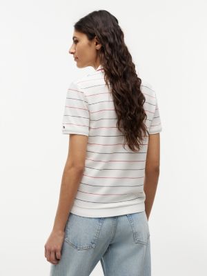 Женские свитеры Tommy Hilfiger Lightweight Pique Henley Polo — фото 4