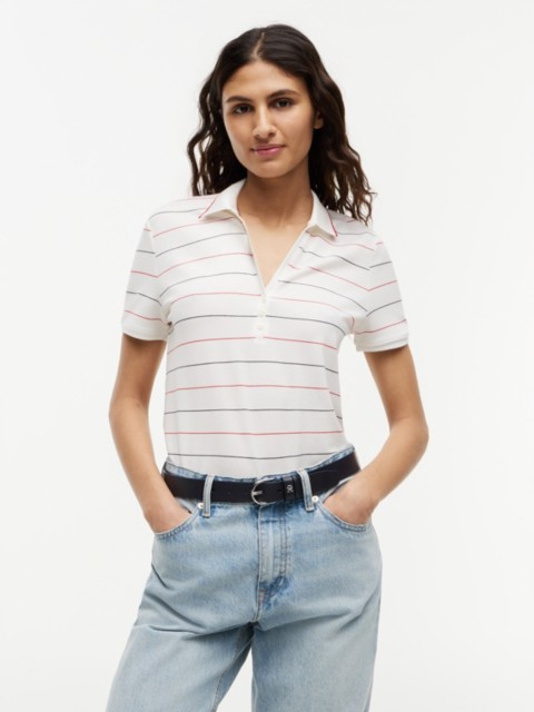 Женские свитеры Tommy Hilfiger Lightweight Pique Henley Polo