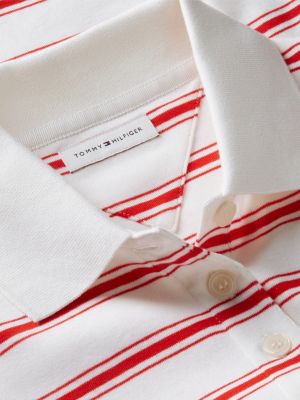 Женские топы Tommy Hilfiger Oversized Fit Striped Polo — фото 6