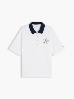 Женские свитеры Tommy Hilfiger Regular Fit Gold-Button Pique Polo — фото 5