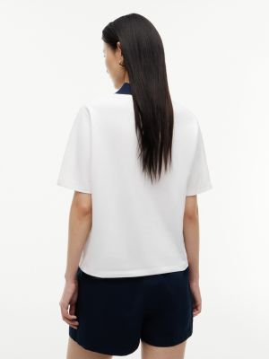 Женские свитеры Tommy Hilfiger Regular Fit Gold-Button Pique Polo — фото 4