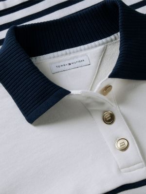 Женские худи Tommy Hilfiger Nautical Breton Stripe Polo Sweatshirt — фото 6