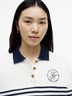 Женские худи Tommy Hilfiger Nautical Breton Stripe Polo Sweatshirt — фото 3