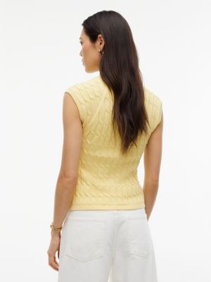 Женские кардиганы Tommy Hilfiger Cable Knit Cardigan Vest — фото 4