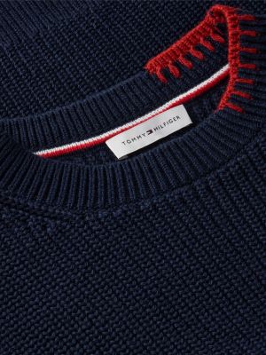 Женские свитеры Tommy Hilfiger Relaxed Fit Contrast Stitch Sweater Vest — фото 6