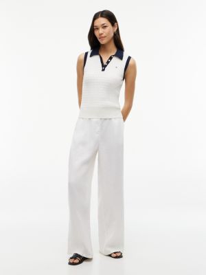 Женские свитеры Tommy Hilfiger Sleeveless Cable Knit Sweater Polo — фото 2