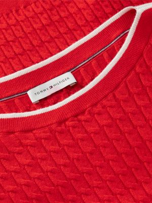 Женские свитеры Tommy Hilfiger Cable Knit Boatneck Sweater — фото 6