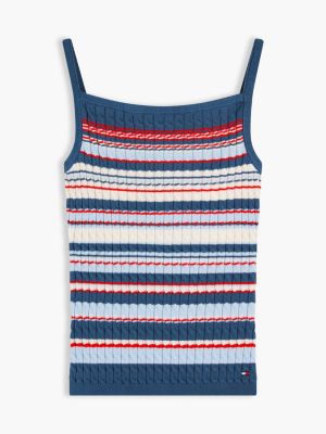 Женские свитеры Tommy Hilfiger Cable Knit Striped Tank Top — фото 5